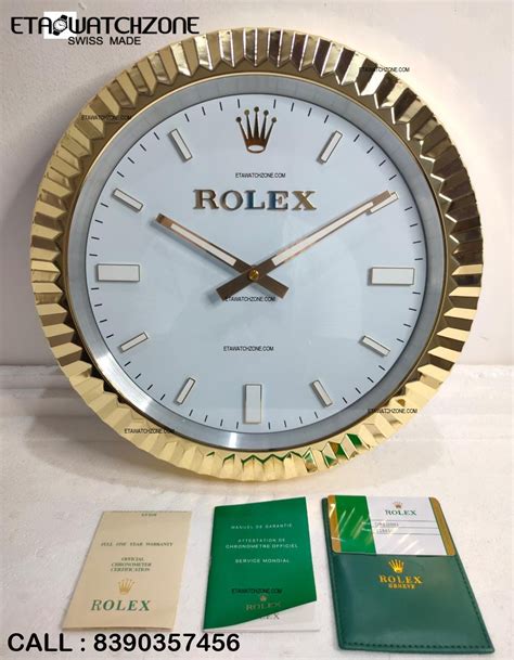 rolex table clock price|original rolex wall clock.